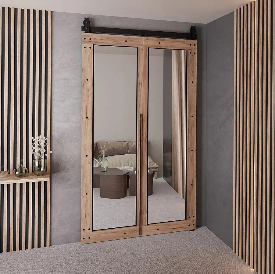 Drzwi Przesuwne QUDIO M8 Dąb Craft Złoty 100