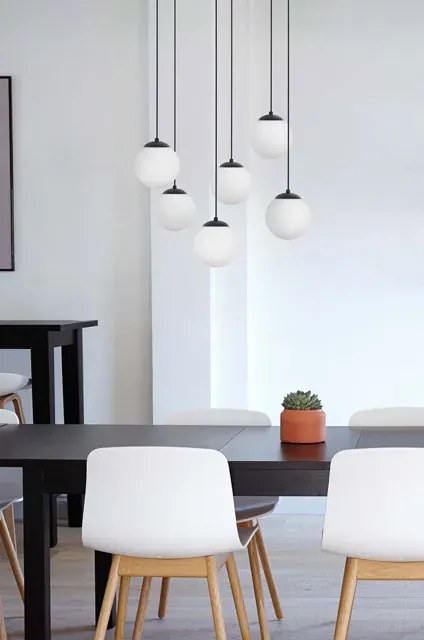 Lampa Wisząca Nad Stół Szklane Kule T6-C71