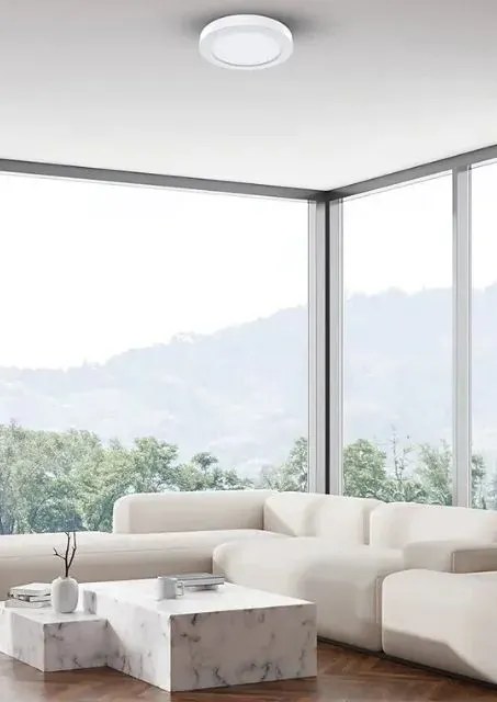 Mały okrągły plafon led w białym kolorze K7-E32