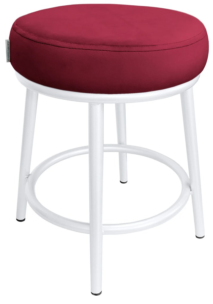 Taboret Ben noga metalowa biała MG31