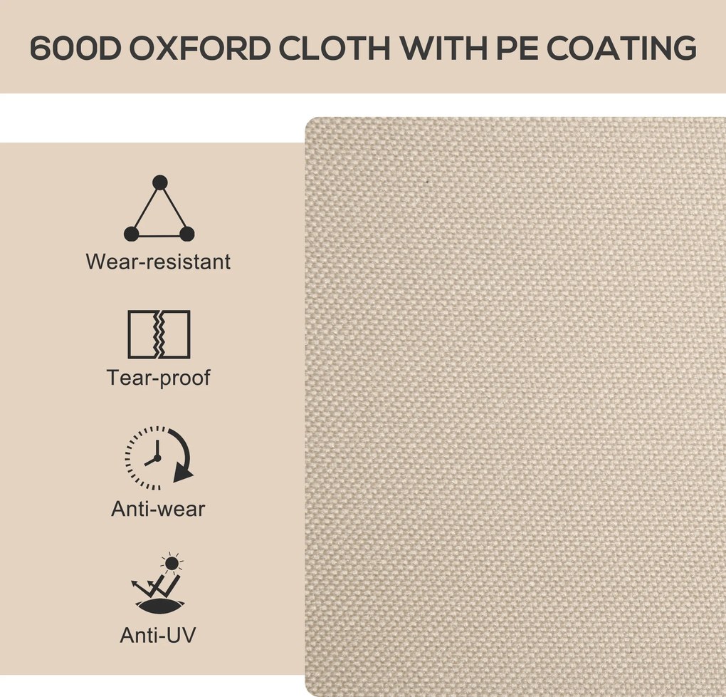 Outsunny Krzesła Campingowe, 2 sztuki, Składane, Stal w wykończeniu drewna, Khaki