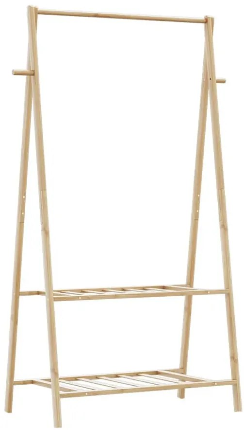 Wieszak na ubrania z 2 półkami 96cm L0-A41