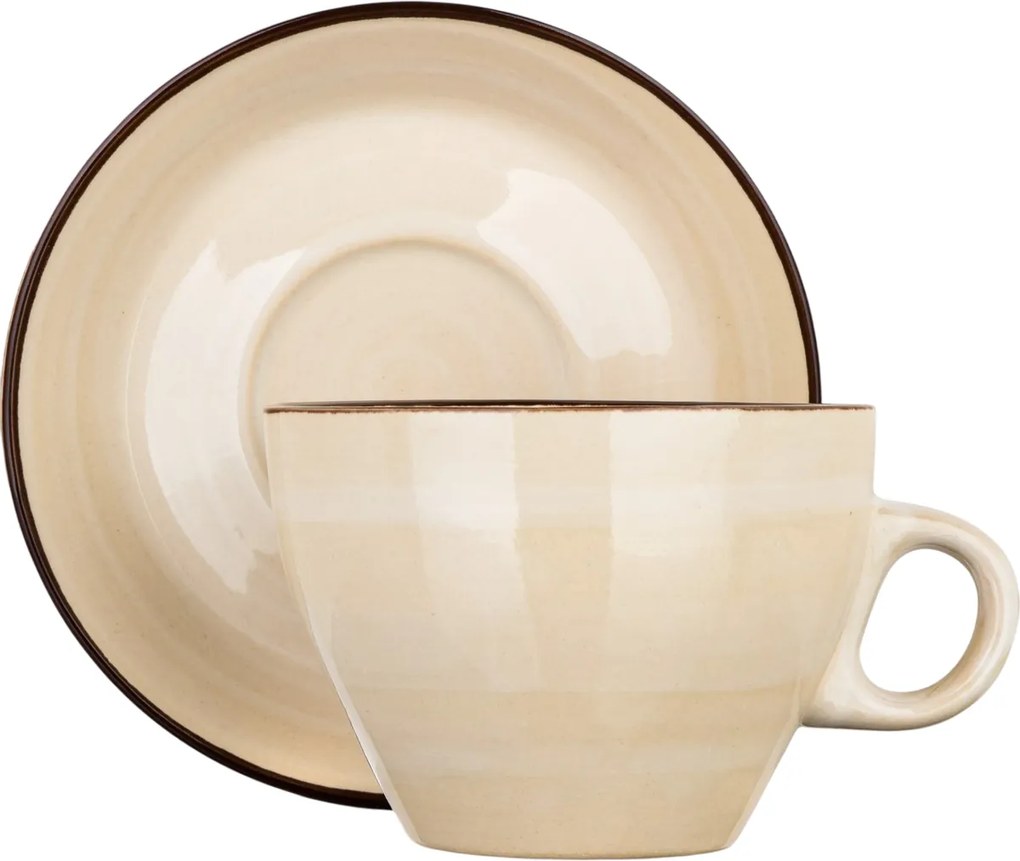 Banquet Filiżanka ze spodkiem PALAS, 290 ml, kremowy