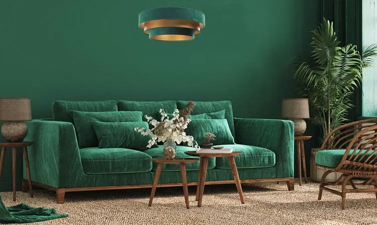 Zielono-złota trzywarstwowa lampa wisząca - S442-Contigo