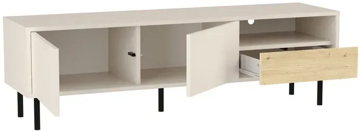 Szafka RTV na nóżkach kaszmir + dąb artisan B4-F29