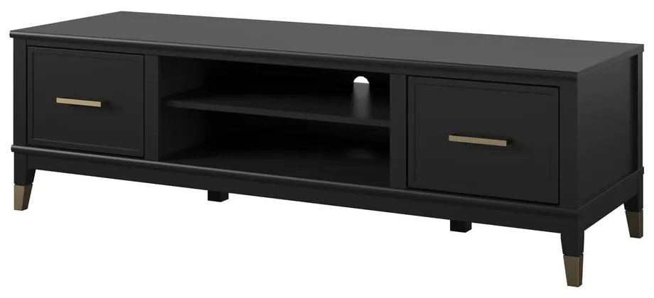 Czarny stolik pod TV CosmoLiving by Cosmopolitan Westerleigh