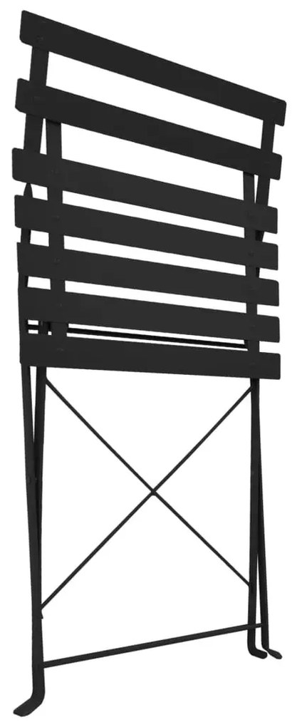 Zestaw czarnych metalowych mebli ogrodowych B3-E28