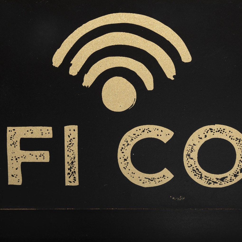 Tablica kredowa czarna WIFI CODE, 35 x 22 cm