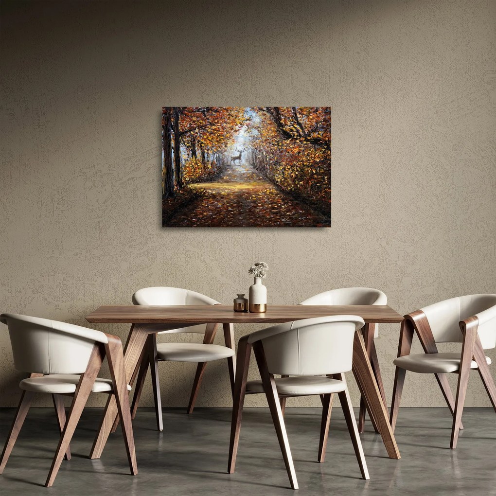 Obraz na szkle - Duch lasu (70x50 cm)