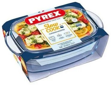 Pyrex Szklane naczynie do zapiekania z pokrywą, 4,5 l