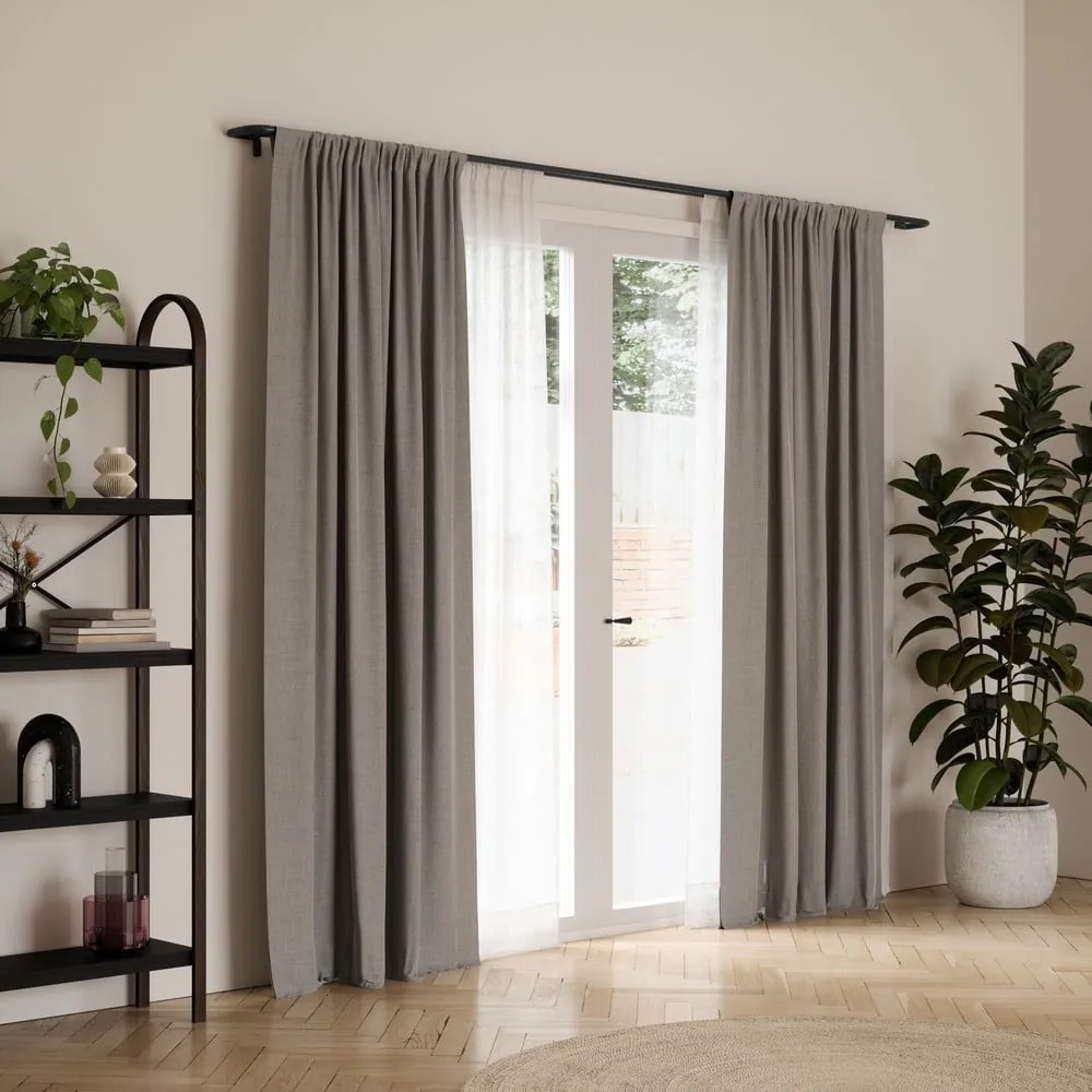 Stalowy regulowany podwójny karnisz 168 - 365 cm Twilight – Umbra