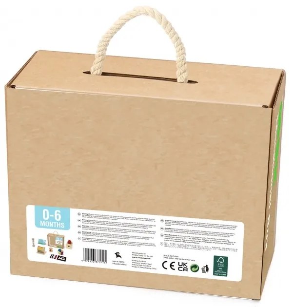 Tooky toy box pudełko xxl montessori edukacyjne 6w1 sensoryczne 0-6 mies