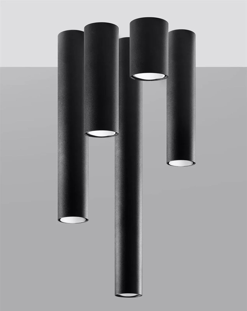 Plafon LAGOS 40 czarny SOLLUX LIGHTING