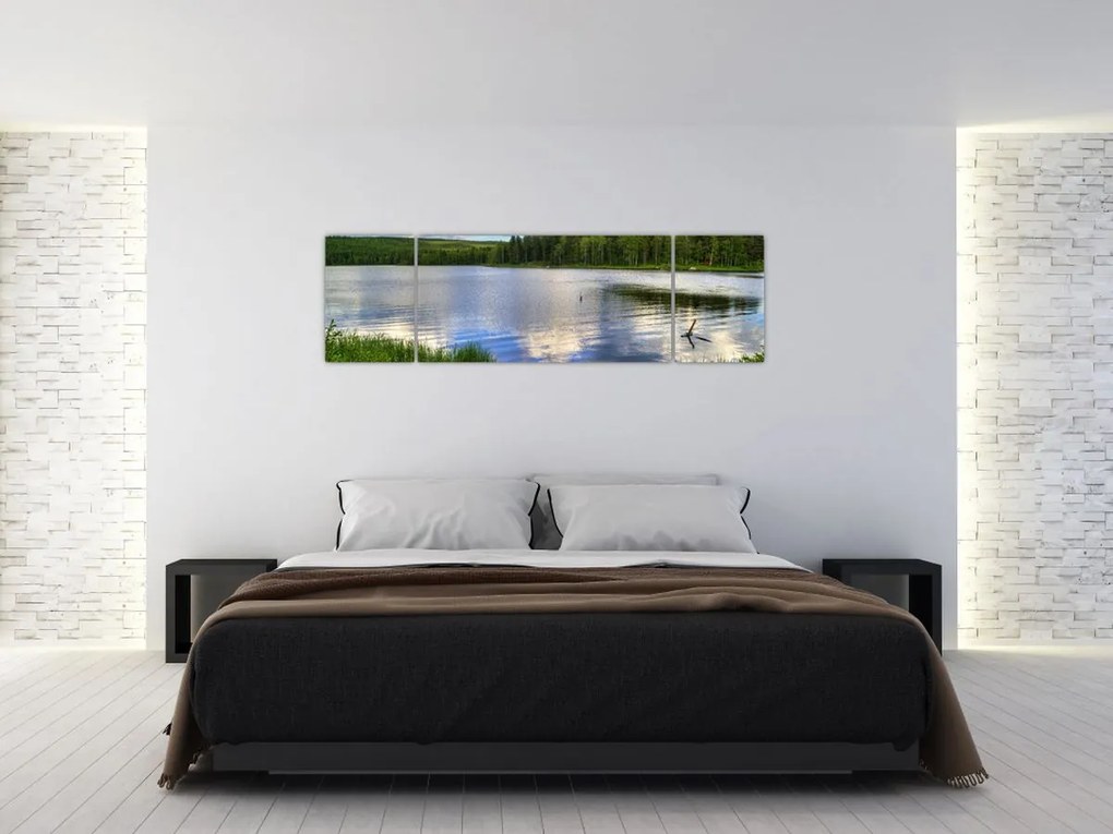Obraz - Malownicza wioska (170x50 cm)
