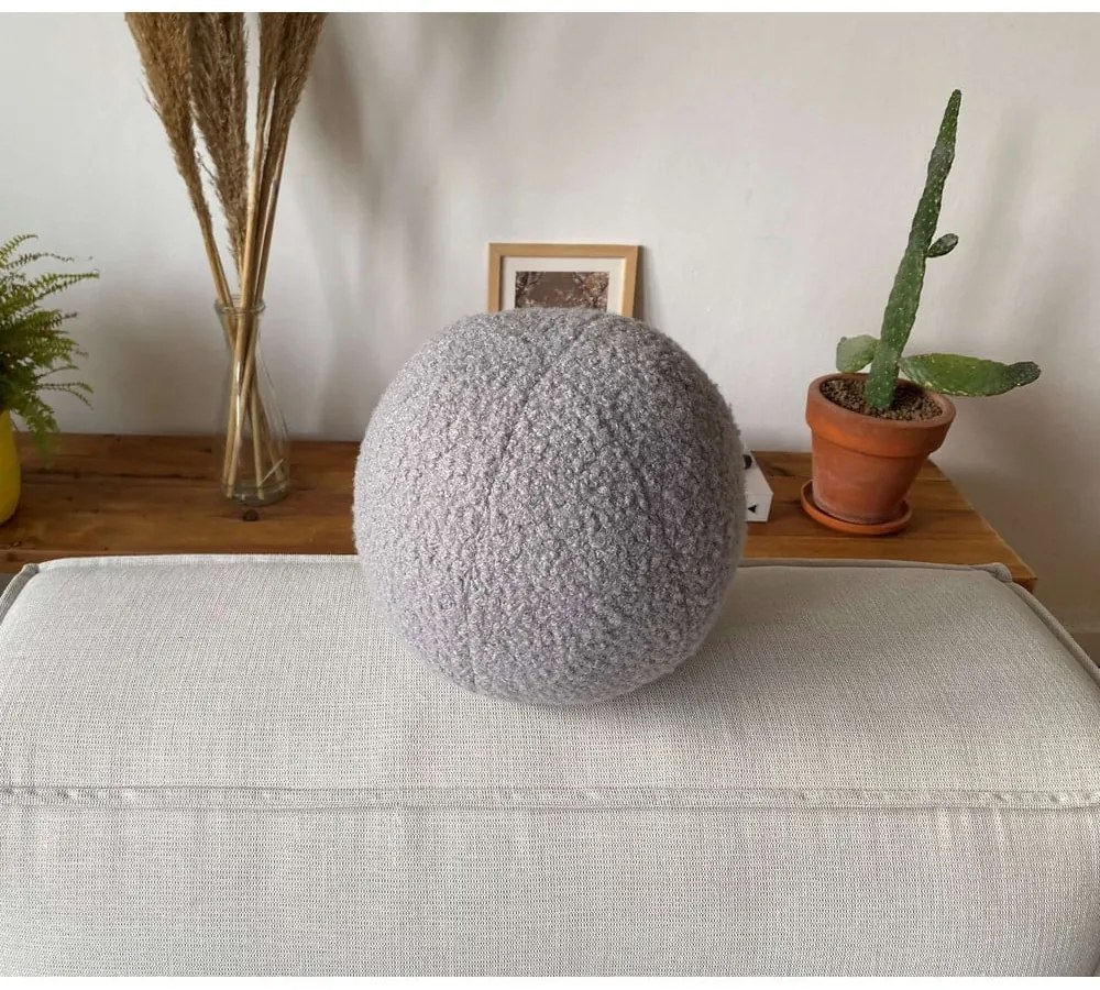 Poduszka dekoracyjna z materiału bouclé ø 20 cm Top – Mioli Decor
