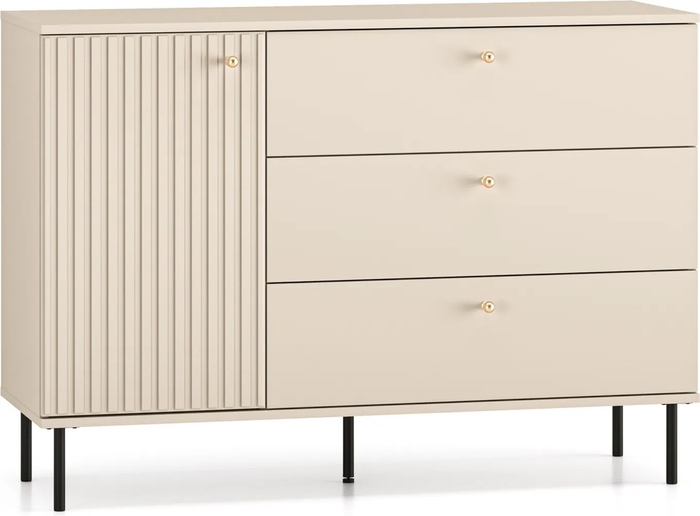 Komoda z szufladami i szafką Sophie 05, kaszmir