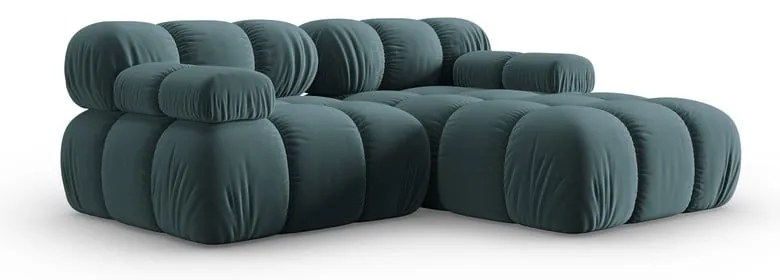 Morski aksamitny narożnik (prawostronny) Bellis – Micadoni Home