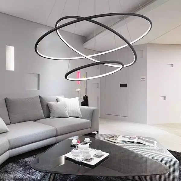 Lampa wisząca ringi Ledowe Okręgi No.3 In 100 cm 4K