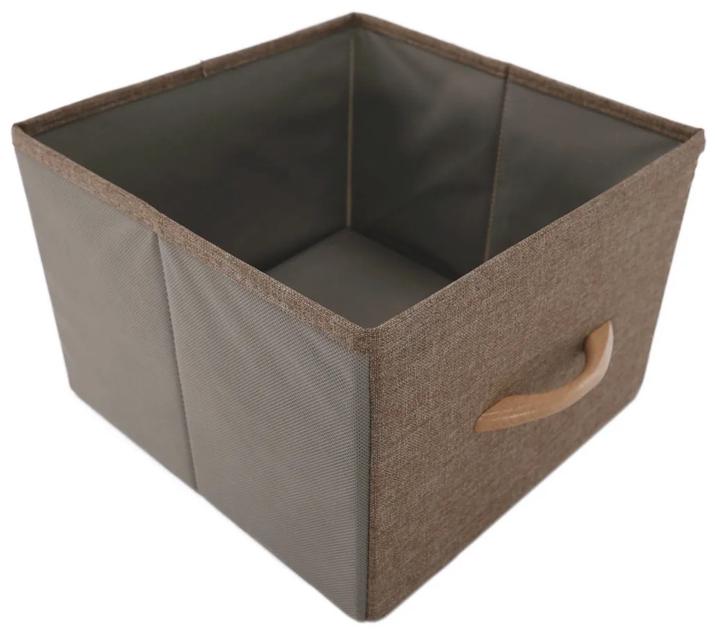 Komoda z szufladami z tkaniny HAZEL TYP 1, brązowy, L