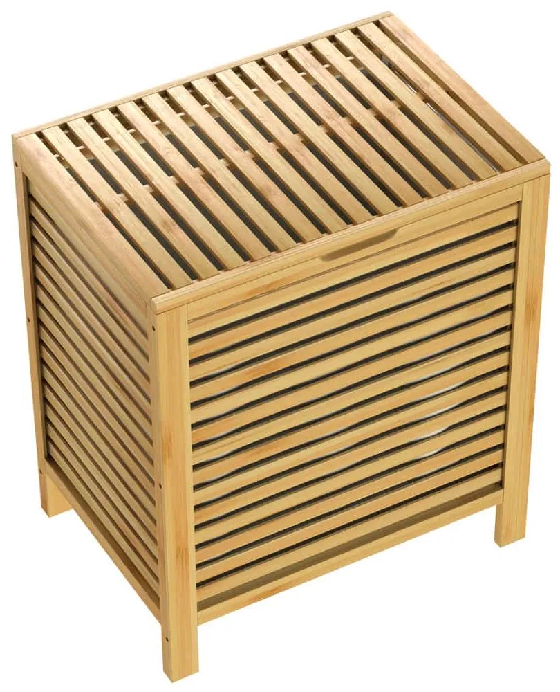 Kosz na bieliznę ISLA, 62 l, naturalny brąz Casaria