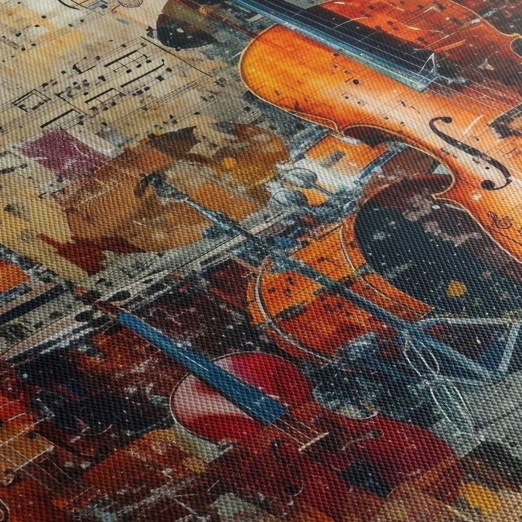 Obraz - Instrumenty muzyczne (70x50 cm)