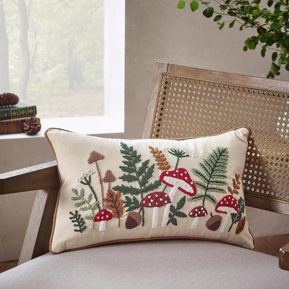 Bawełniana poduszka dekoracyjna 30x50 cm Embroidery Woodland – Catherine Lansfield