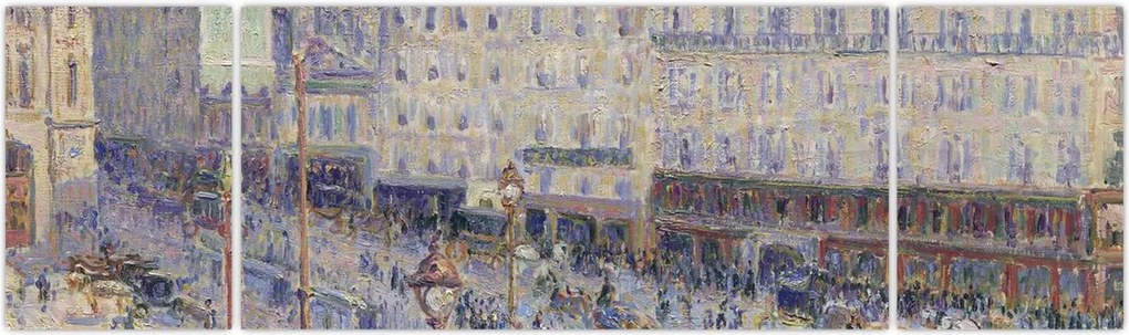 Obraz - Camille Pissarro, The Place du Havre, reprodukcje (170x50 cm)