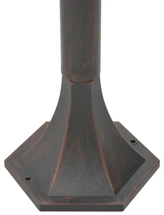 Zestaw 6 brązowych lamp zewnętrznych słupki - A467 P3-H62