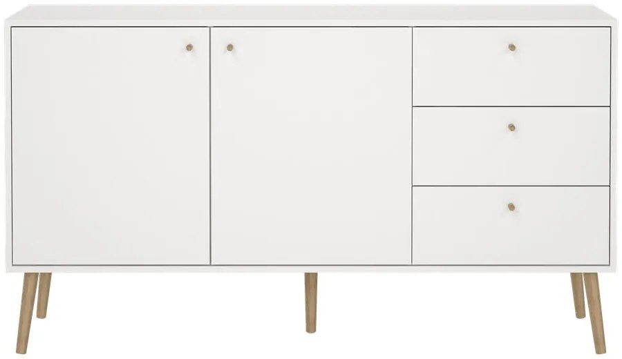 Biała niska komoda 149x82 cm Bodo – Tvilum