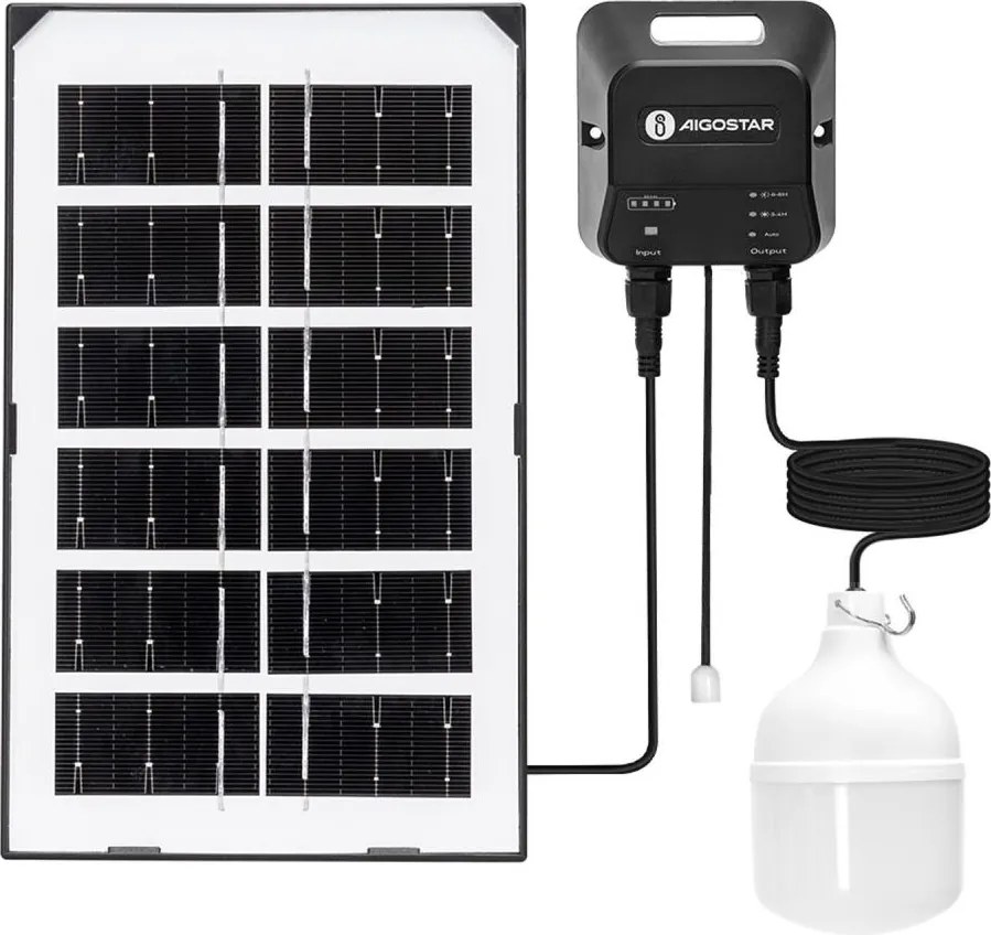 Aigostar - Solarny żyrandol LED/35W/12V 3000 mAh 6500K śr. 10 cm