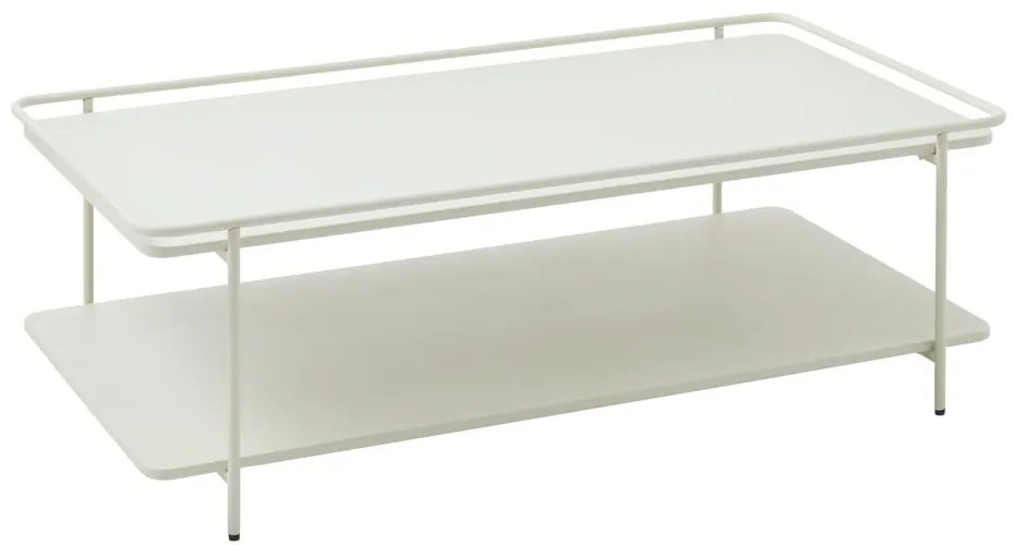 Jasnoszary metalowy stolik 55x110 cm Yuba – Unique Furniture