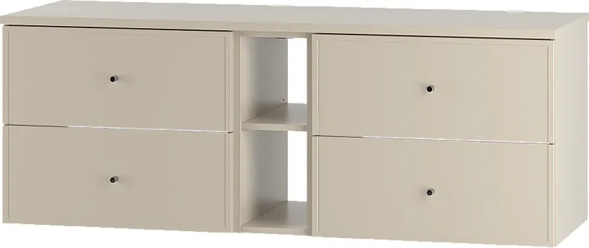 Kaszmirowy Zestaw do Łazienki 140cm Szafka Regał Blat Marco