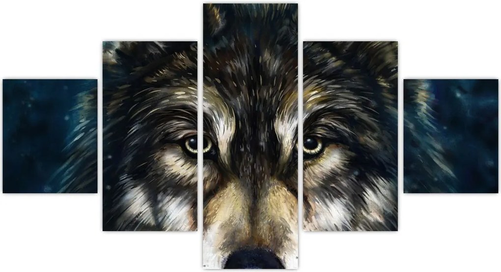Obraz - Wilk (125x70 cm)