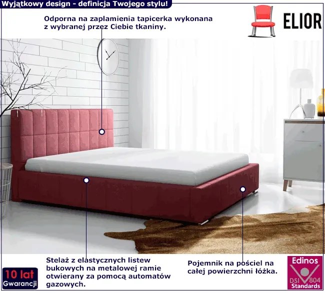 Łóżko tapicerowane 140x200 W0-Z75