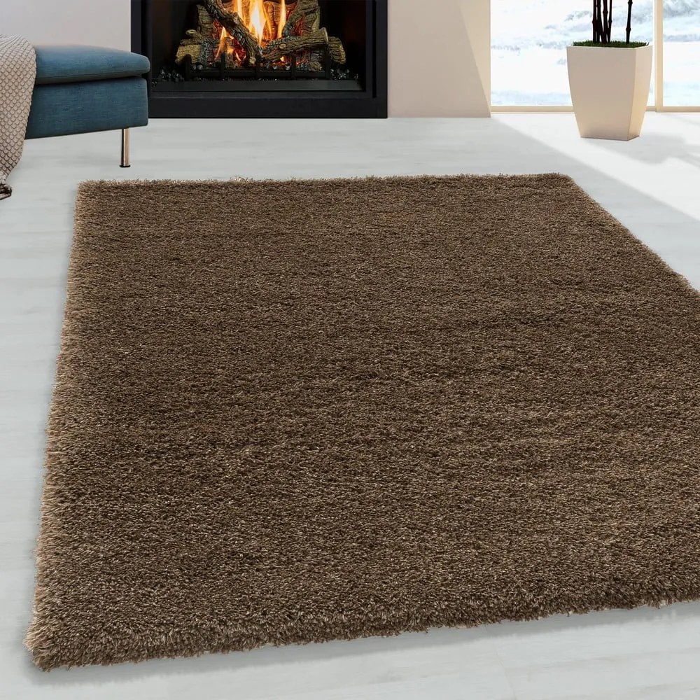 Ciemnobrązowy dywan 60x110 cm Fluffy – Ayyildiz Carpets