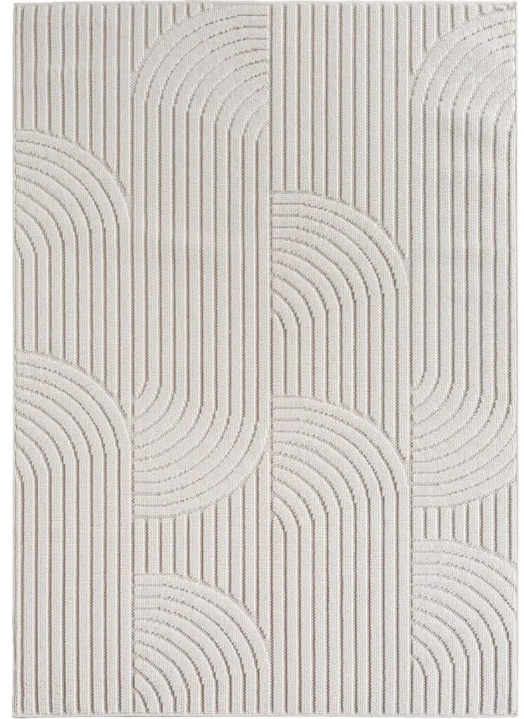 Dywan nowoczesny 3D Helix Geometria kremowy 280 cm x 370 cm