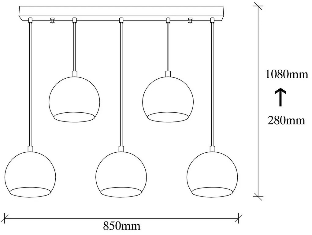 Lampa wisząca Sivani - MR - 1000, brązowy