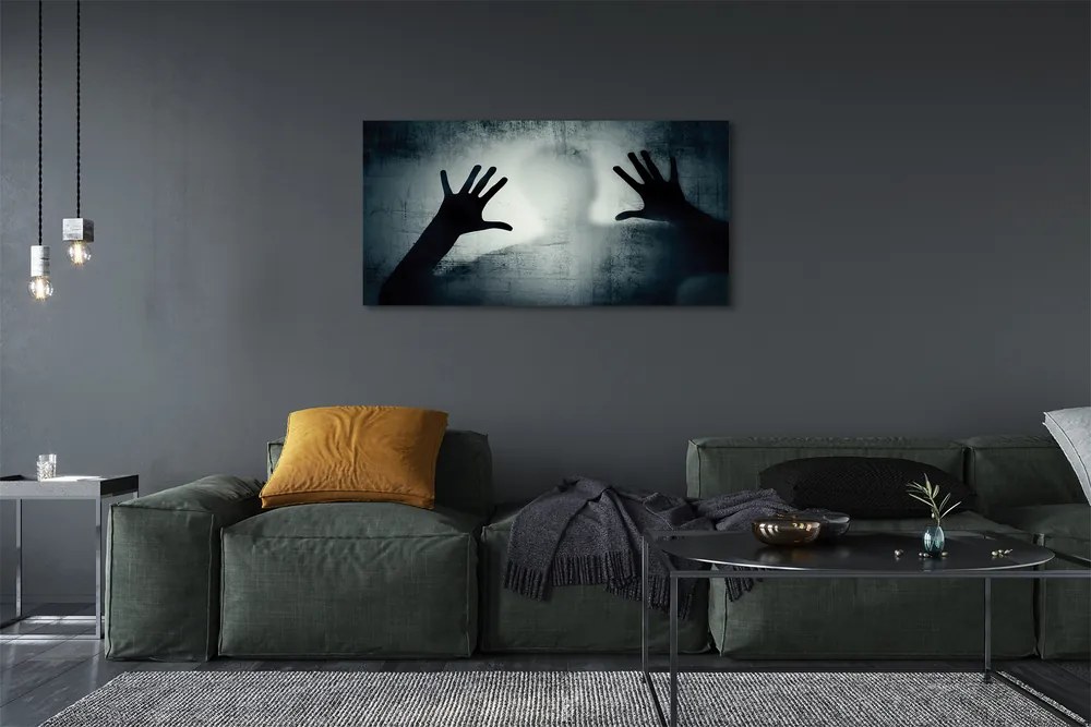 Obraz na płótnie Cień Rąk i Głowy