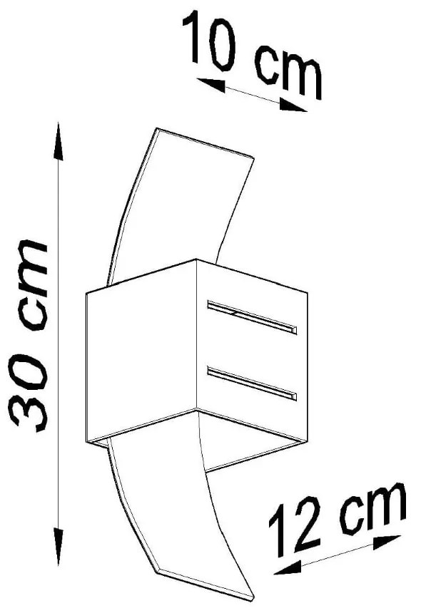 Szary kinkiet Carlo – Sollux