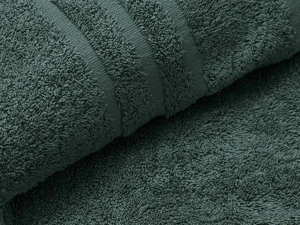 Ręcznik kąpielowy Classic 70 x 140 cm ciemnozielony, 100% bawełna