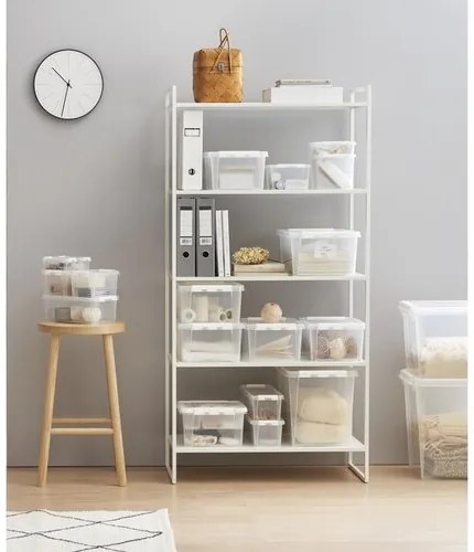 SmartStore Pojemnik z białymi klipsami Classic, 32l, 32 l
