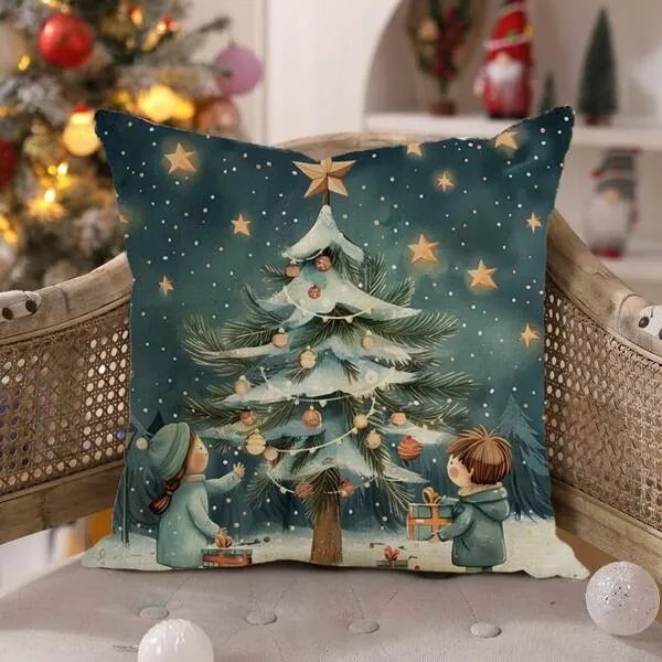Poszewka na poduszkę NOEL STAR 45x45 cm, kolorowy