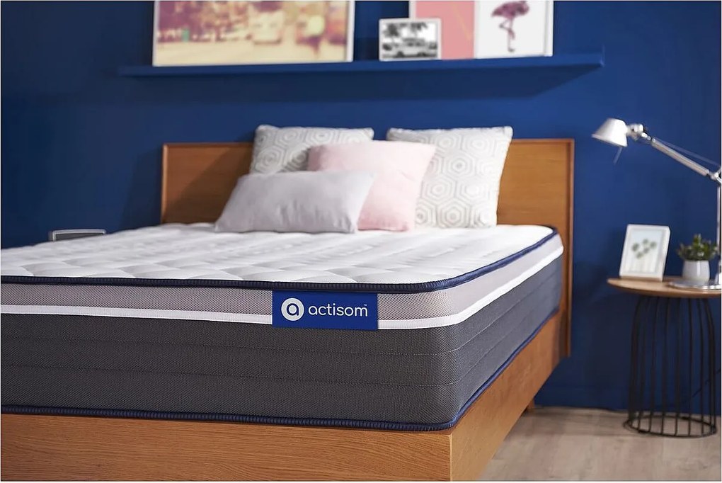 Materac Actiflex plus 120x200cm, Grubosc : 26 cm, sprezyny kieszeniowe i pianka z pamiecia ksztaltu, Bardzo wysoki, 7 stref komfortu