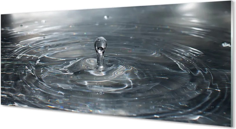 Szklany Panel Dynamika Kropli Wody