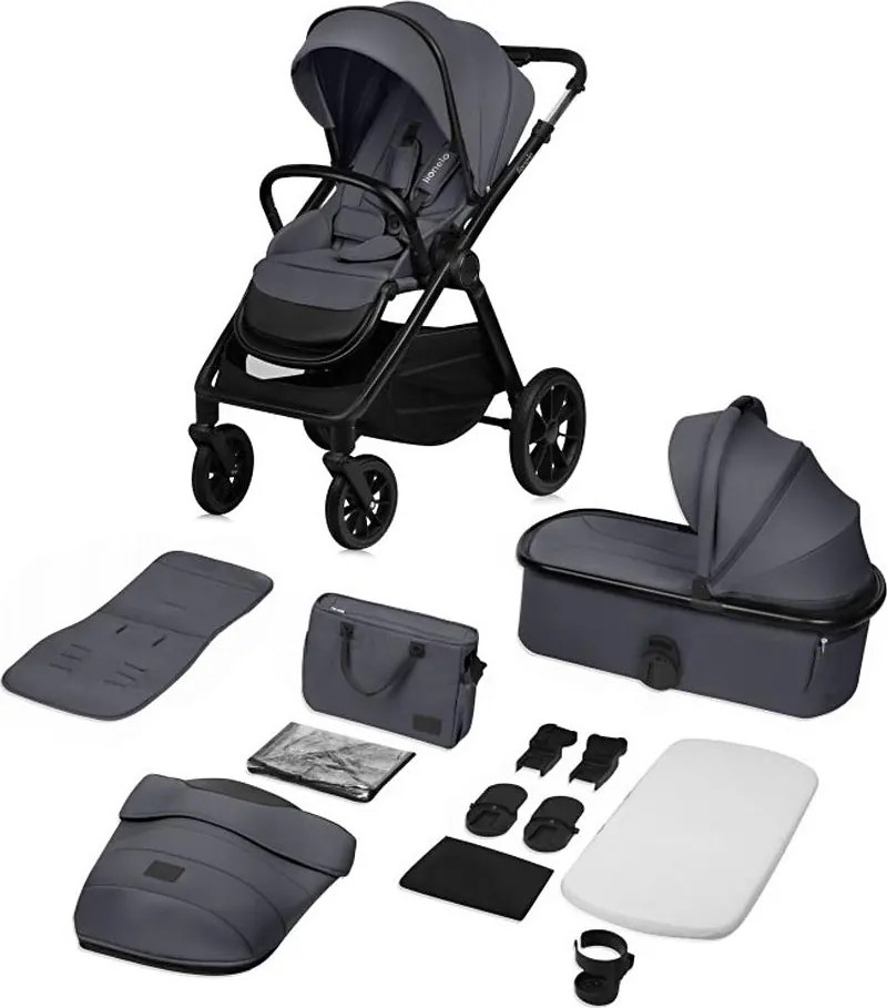 Lionelo - Wózek kombinowany 2 w 1 LAYLA Grey Stone