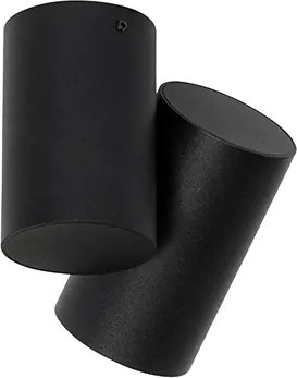 Designerski reflektor czarny regulowany - Michael