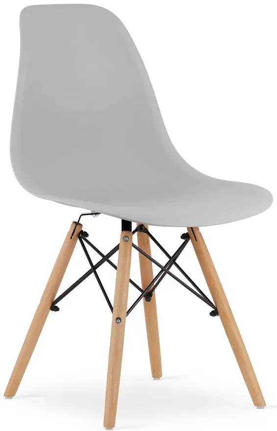 Szare minimalistyczne krzesło - Sopi 4X