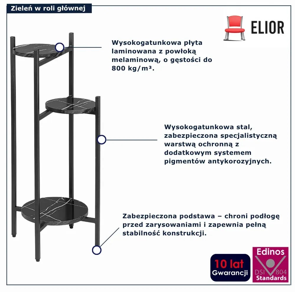 Stojak na kwiaty trzypoziomowy  B2-R41
