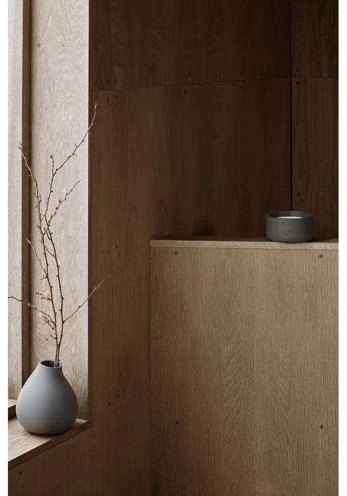 Ciemnoszary porcelanowy wazon (wysokość 17 cm) Nona – Blomus