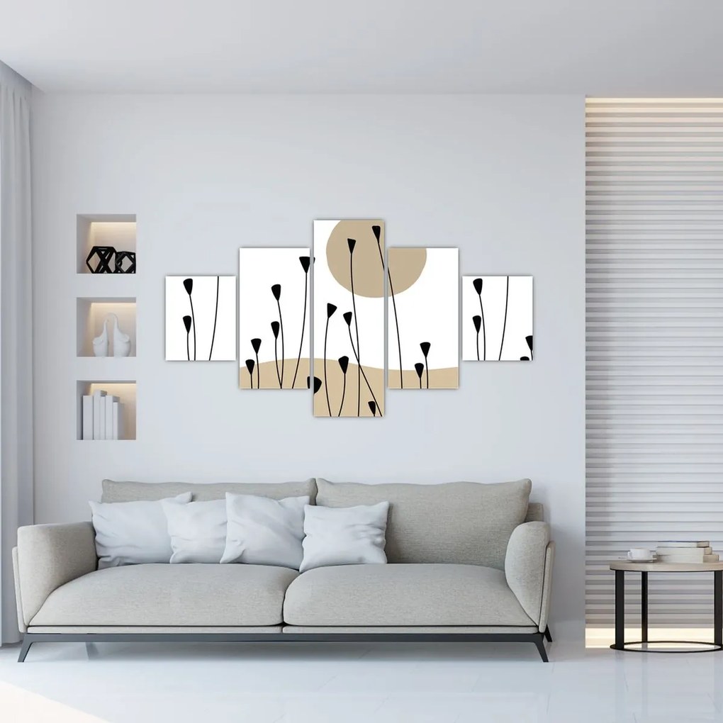 Obraz - Łąka graficzna N⁰2 (125x70 cm)